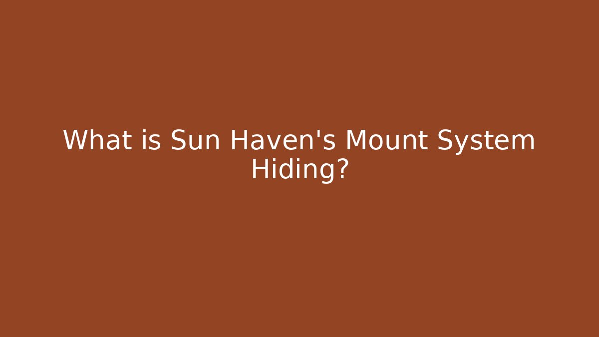 What is Sun Haven's Mount System Hiding? - Critter Realm