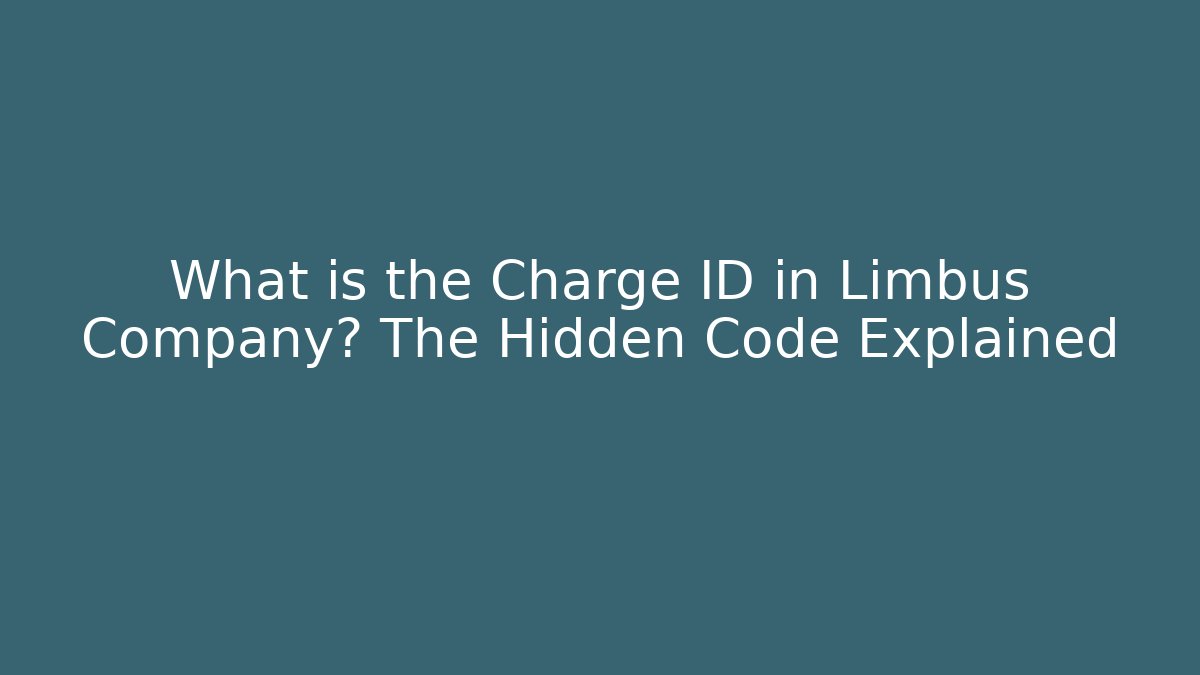 What is the Charge ID in Limbus Company? The Hidden Code Explained - Critter Realm