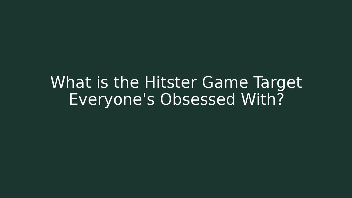 What is the Hitster Game Target Everyone's Obsessed With?