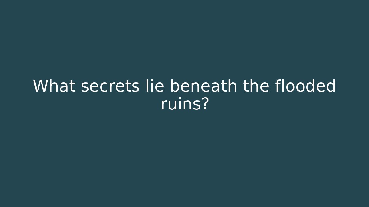 What secrets lie beneath the flooded ruins? - Critter Realm