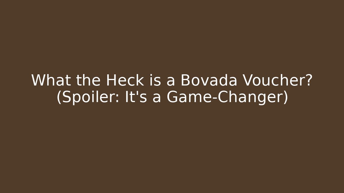 What the Heck is a Bovada Voucher? (Spoiler: It’s a Game-Changer)