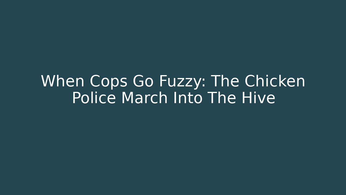 When Cops Go Fuzzy: The Chicken Police March Into The Hive