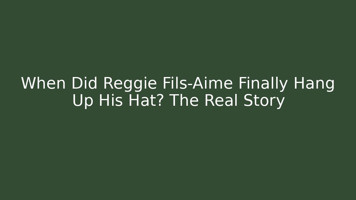 When Did Reggie Fils-Aimé Finally Hang Up His Hat? The Real Story