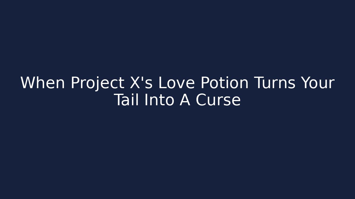 When Project X's Love Potion Turns Your Tail Into A Curse