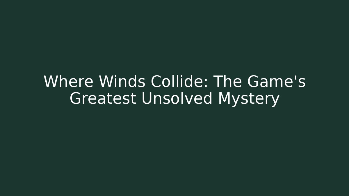 Where Winds Collide: The Game's Greatest Unsolved Mystery - Critter Realm