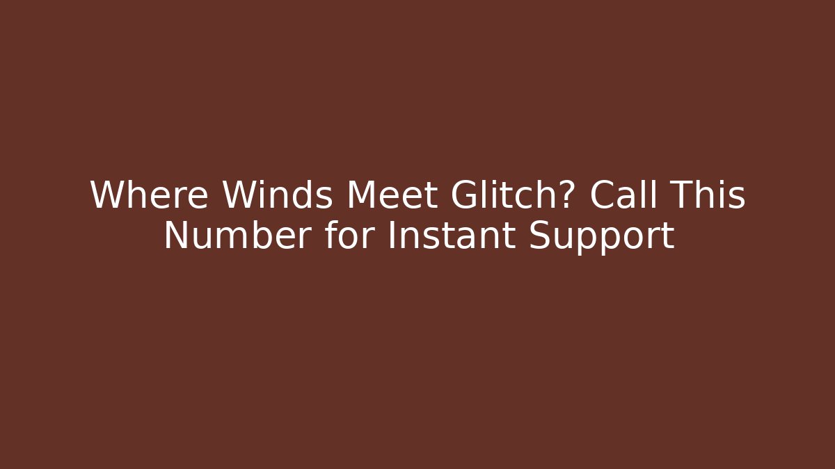 where winds meet customer support