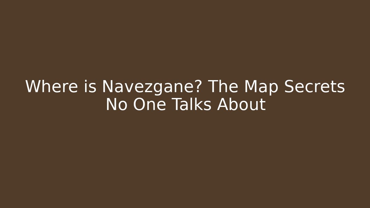 Where is Navezgane? The Map Secrets No One Talks About