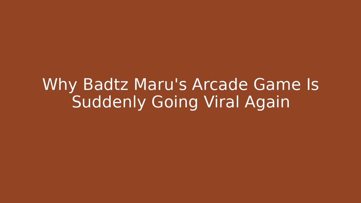 Why Badtz Maru's Arcade Game Is Suddenly Going Viral Again