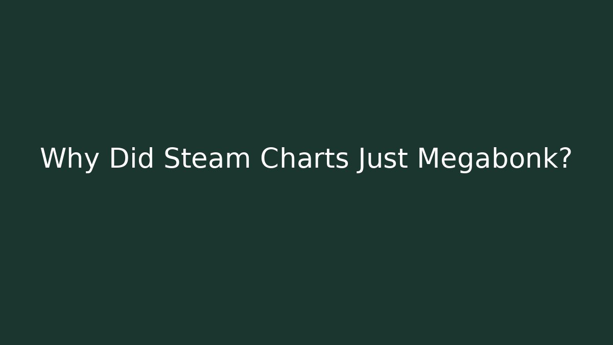 Why Did Steam Charts Just Megabonk?