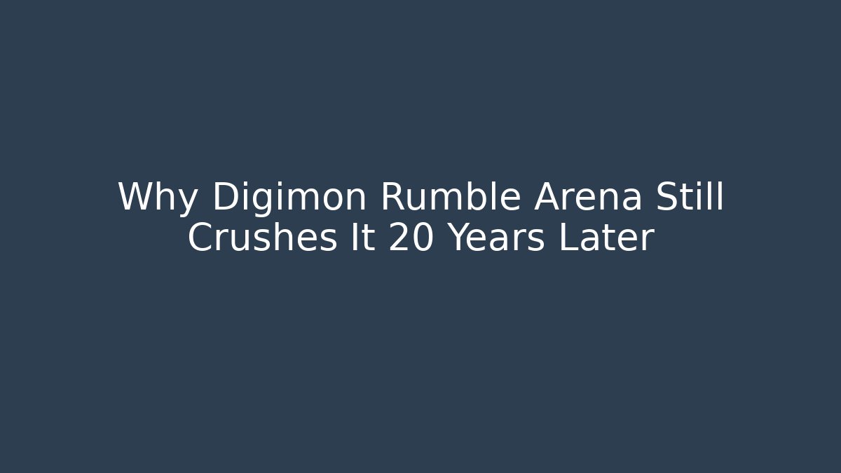 Why Digimon Rumble Arena Still Crushes It 20+ Years Later - Critter Realm