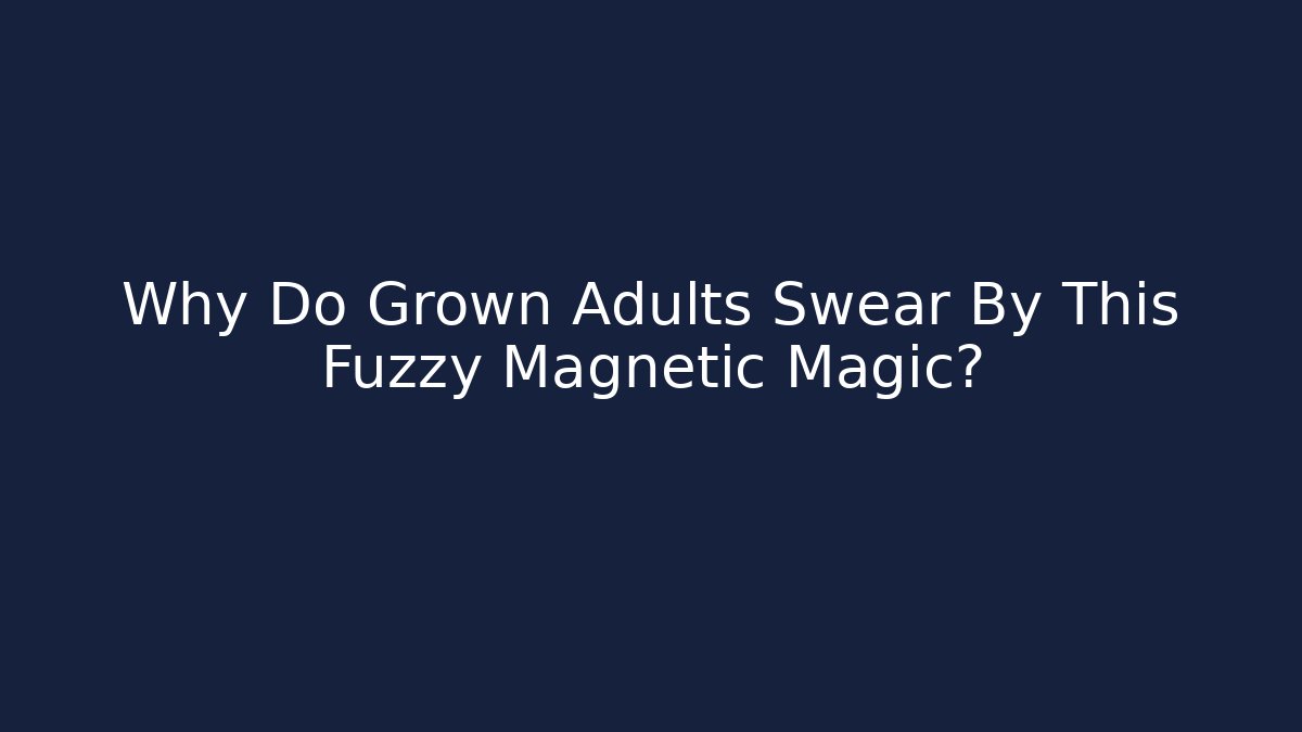 Why Do Grown Adults Swear By This Fuzzy Magnetic Magic?