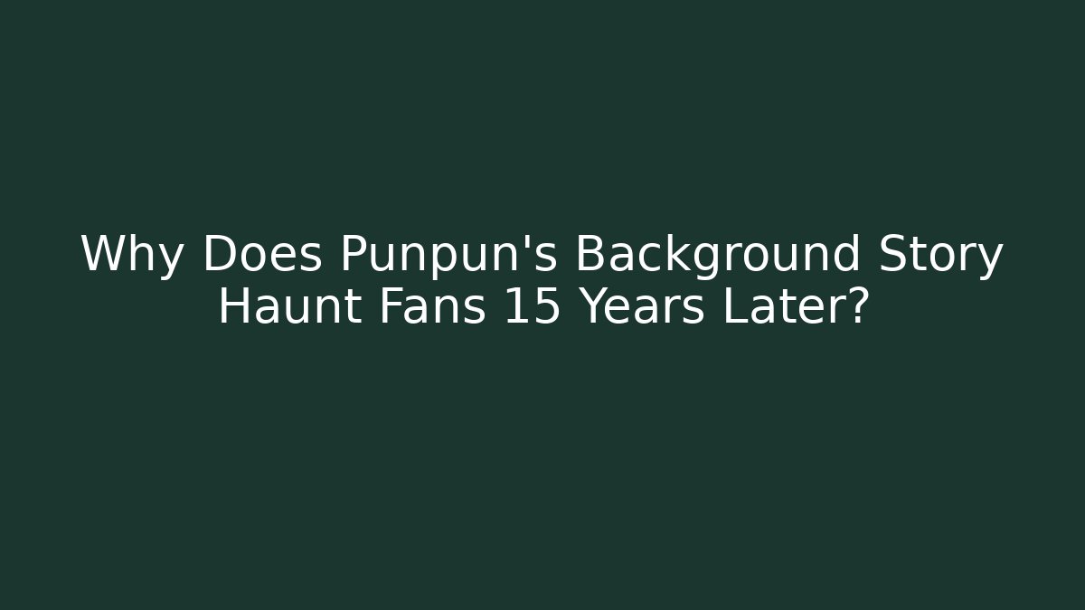 Why Does Punpun’s Background Story Haunt Fans 15 Years Later?