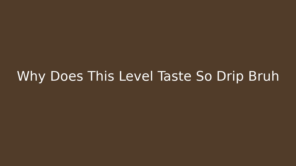 Why Does This Level Taste So Drip Bruh - Critter Realm