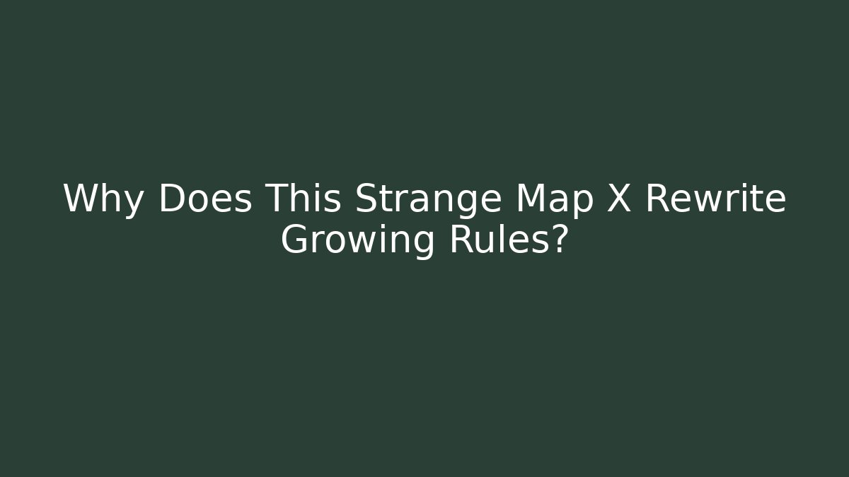 Why Does This Strange Map X Rewrite Growing Rules?