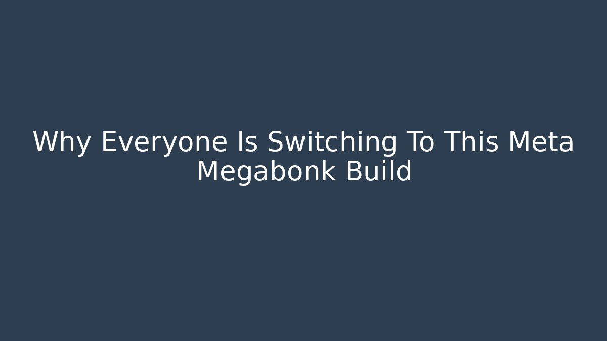 Why Everyone Is Switching To This Meta Megabonk Build