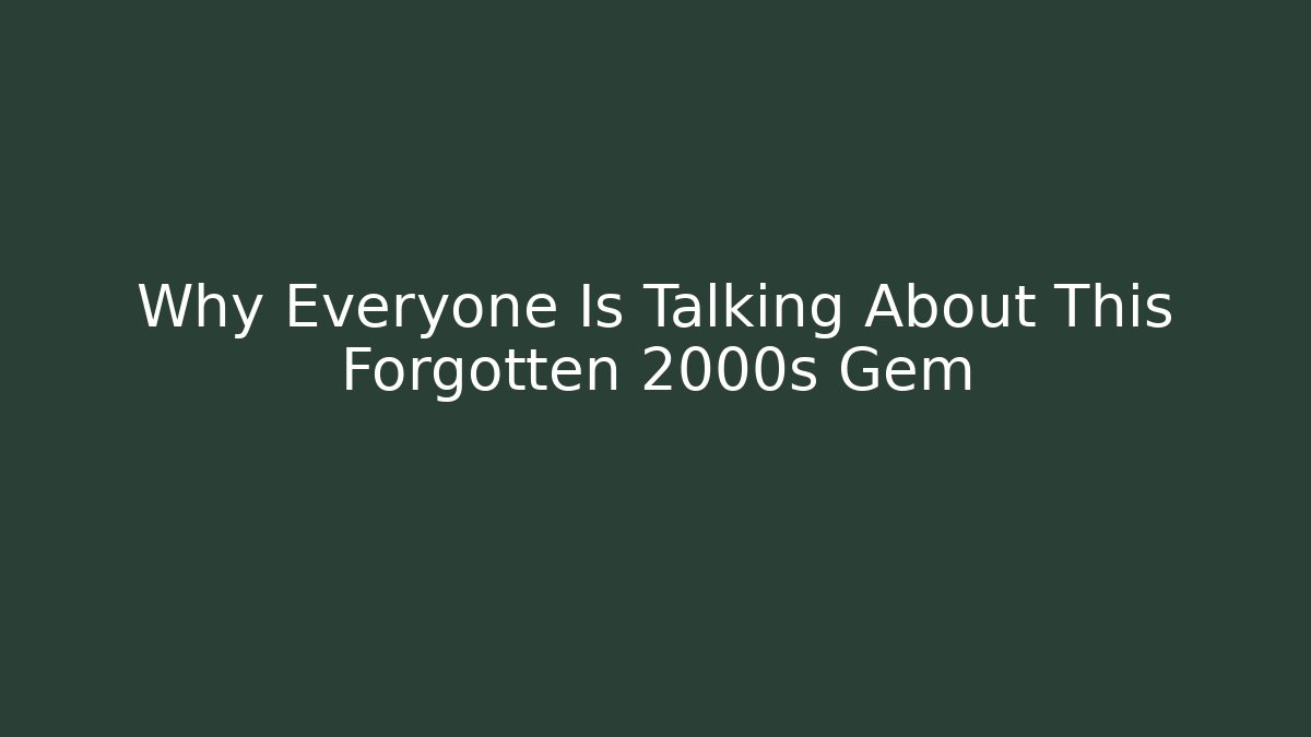 Why Everyone Is Talking About This Forgotten 2000s Gem - Critter Realm