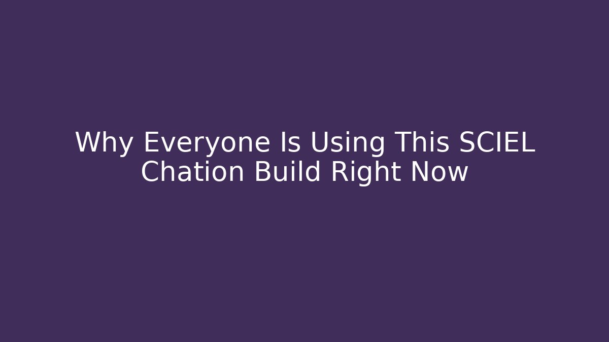 Why Everyone Is Using This SCIEL Chation Build Right Now - Critter Realm