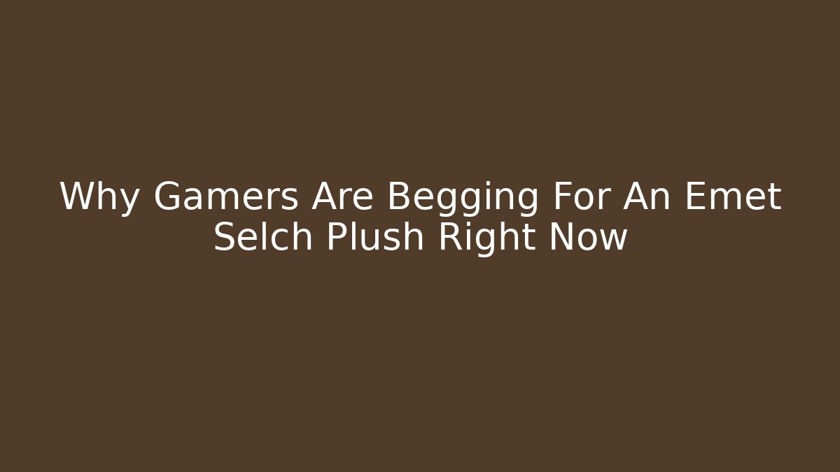 Why Gamers Are Begging For An Emet Selch Plush Right Now
