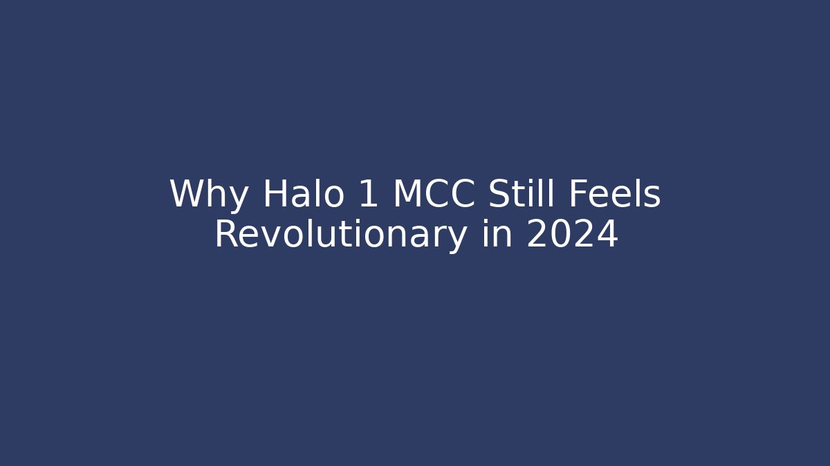 Why Halo 1 MCC Still Feels Revolutionary in 2024