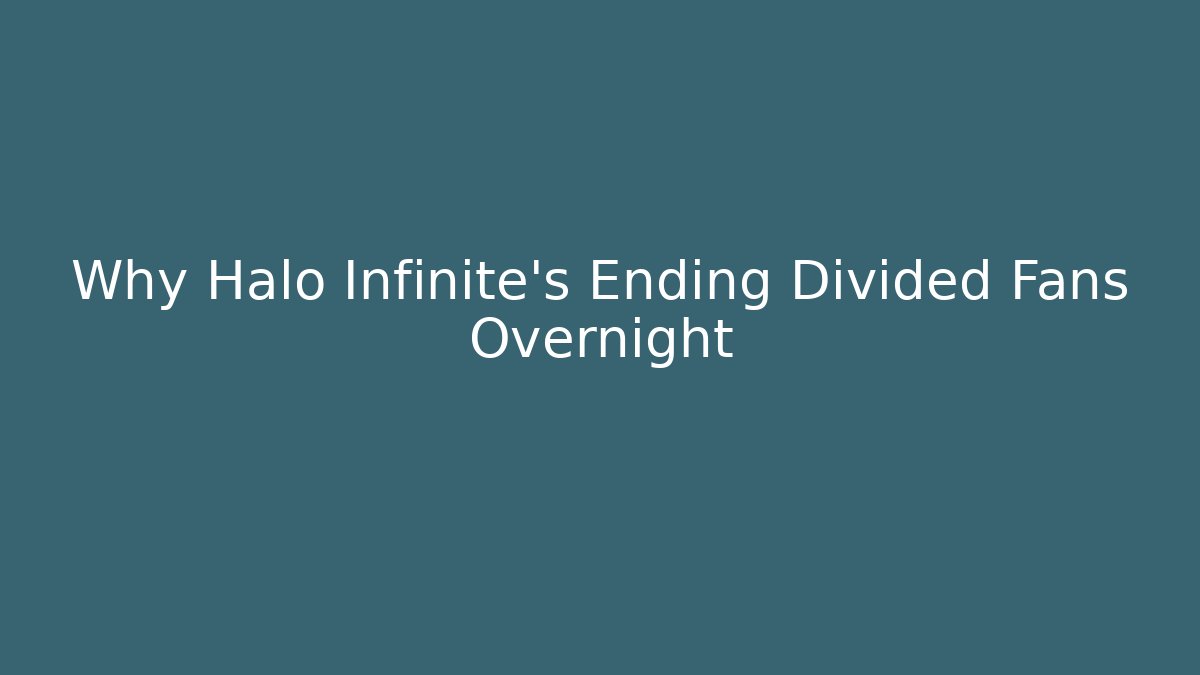 Why Halo Infinite’s Ending Divided Fans Overnight