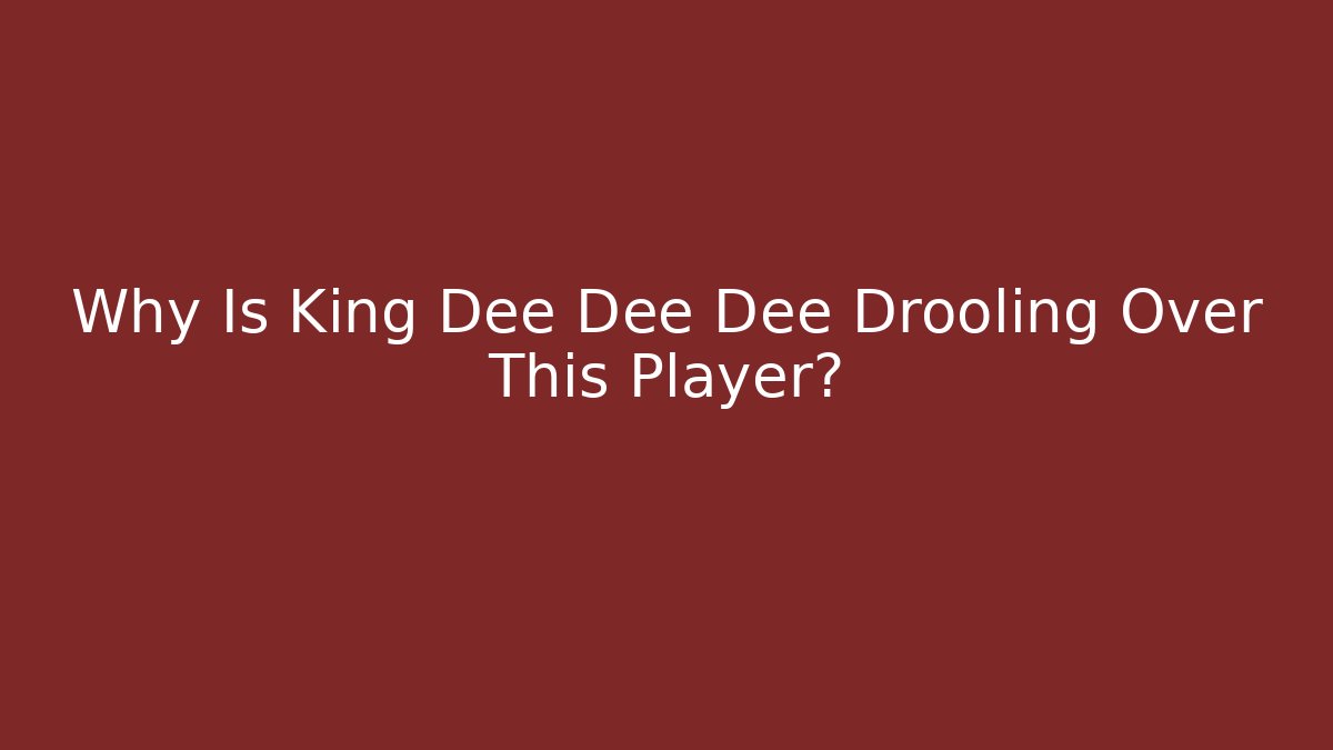 Why Is King Dee Dee Dee Drooling Over This Player? - Critter Realm