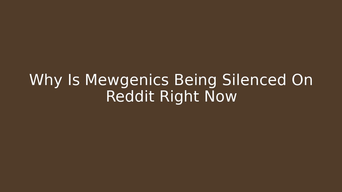 Why Is Mewgenics Being Silenced On Reddit Right Now