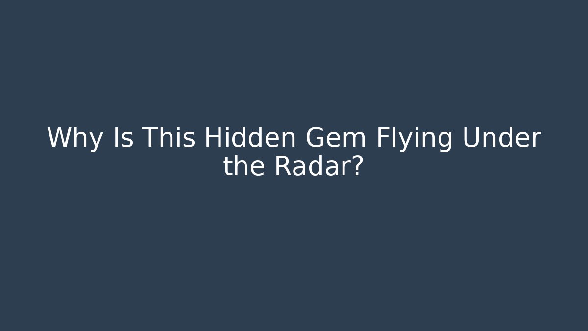 Why Is This Hidden Gem Flying Under the Radar? - Critter Realm