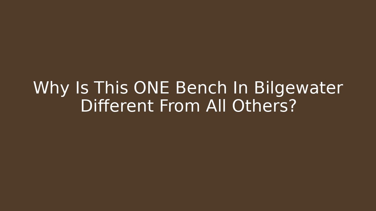 Why Is This ONE Bench In Bilgewater Different From All Others?