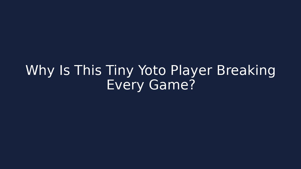 Why Is This Tiny Yoto Player Breaking Every Game?