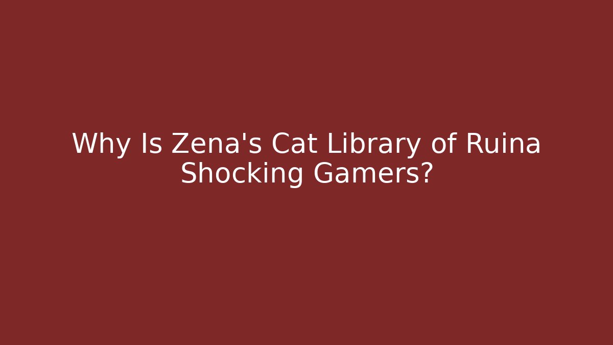 Why Is Zena's Cat Library of Ruina Shocking Gamers?
