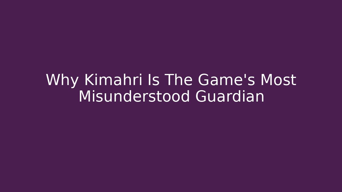 Why Kimahri Is The Game's Most Misunderstood Guardian