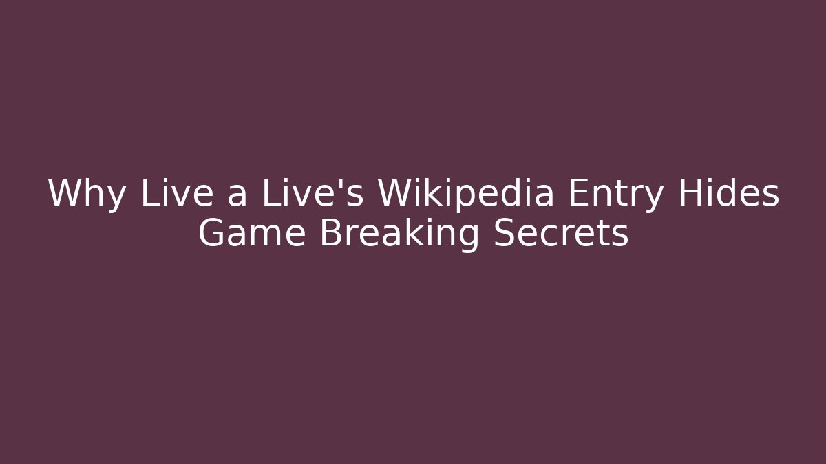 Why Live a Live's Wikipedia Entry Hides Game Breaking Secrets - Critter Realm