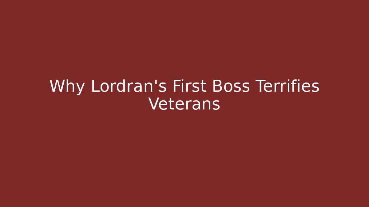 Why Lordran's First Boss Terrifies Veterans