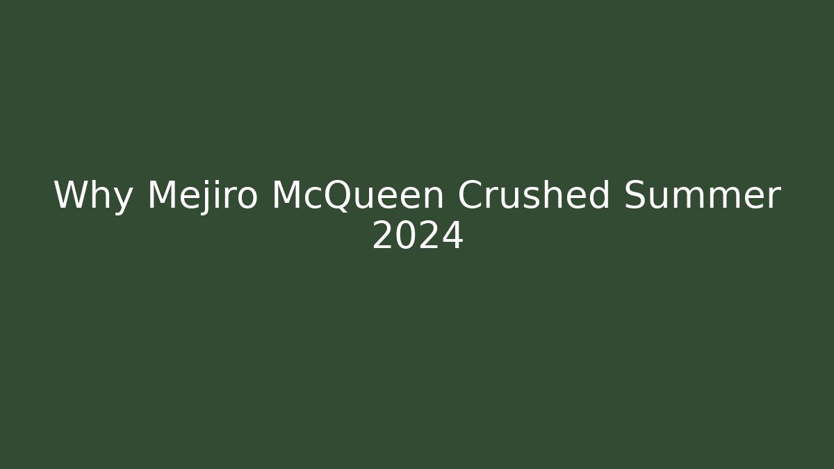 Why Mejiro McQueen Crushed Summer 2024