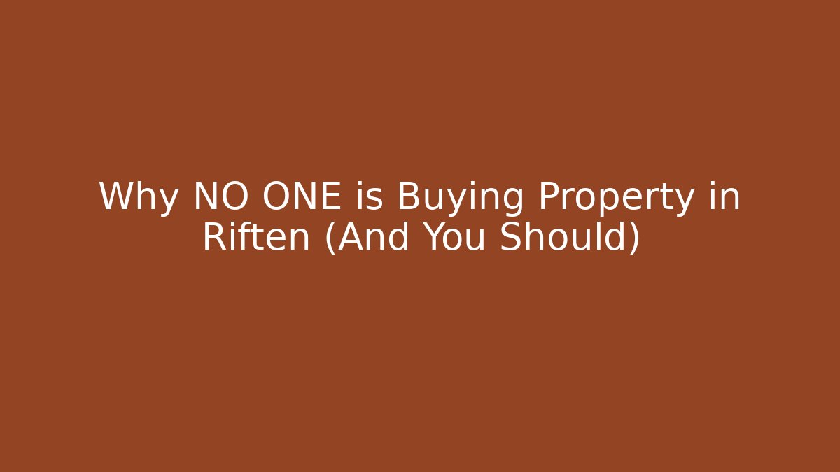 Why NO ONE is Buying Property in Riften (And You Should)