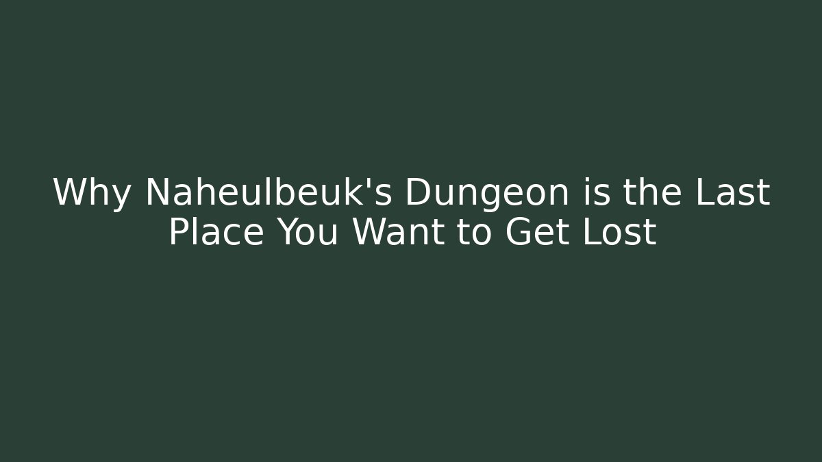 Why Naheulbeuk's Dungeon is the Last Place You Want to Get Lost - Critter Realm