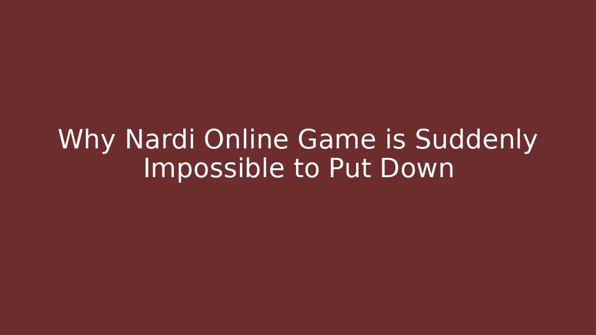 Why Nardi Online Game is Suddenly Impossible to Put Down - Critter Realm
