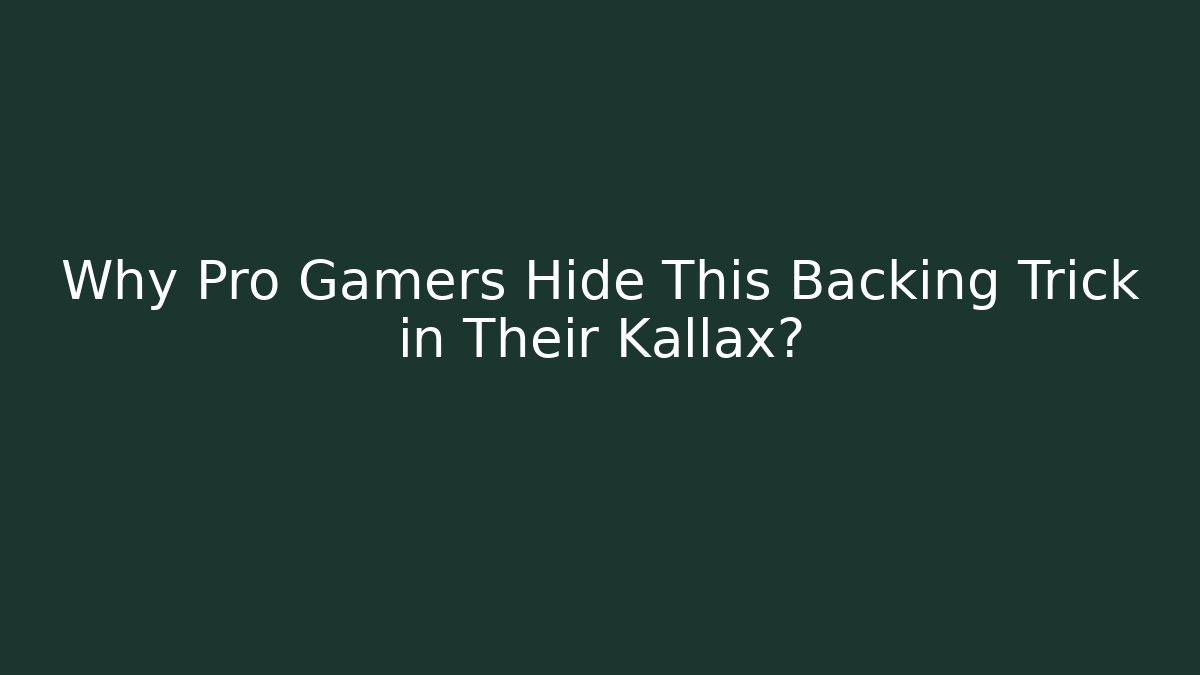 Why Pro Gamers Hide This Backing Trick in Their Kallax?