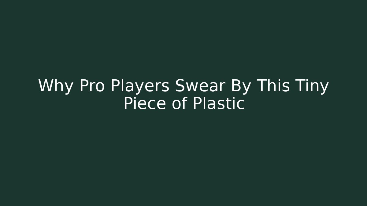 Why Pro Players Swear By This Tiny Piece of Plastic - Critter Realm
