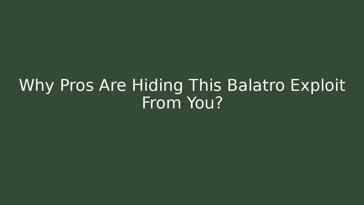 Why Pros Are Hiding This Balatro Exploit From You? - Critter Realm