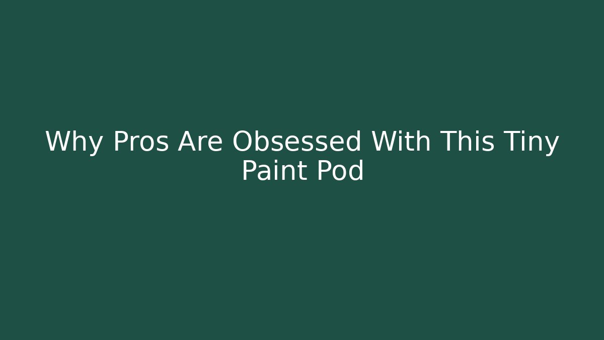 Why Pros Are Obsessed With This Tiny Paint Pod - Critter Realm