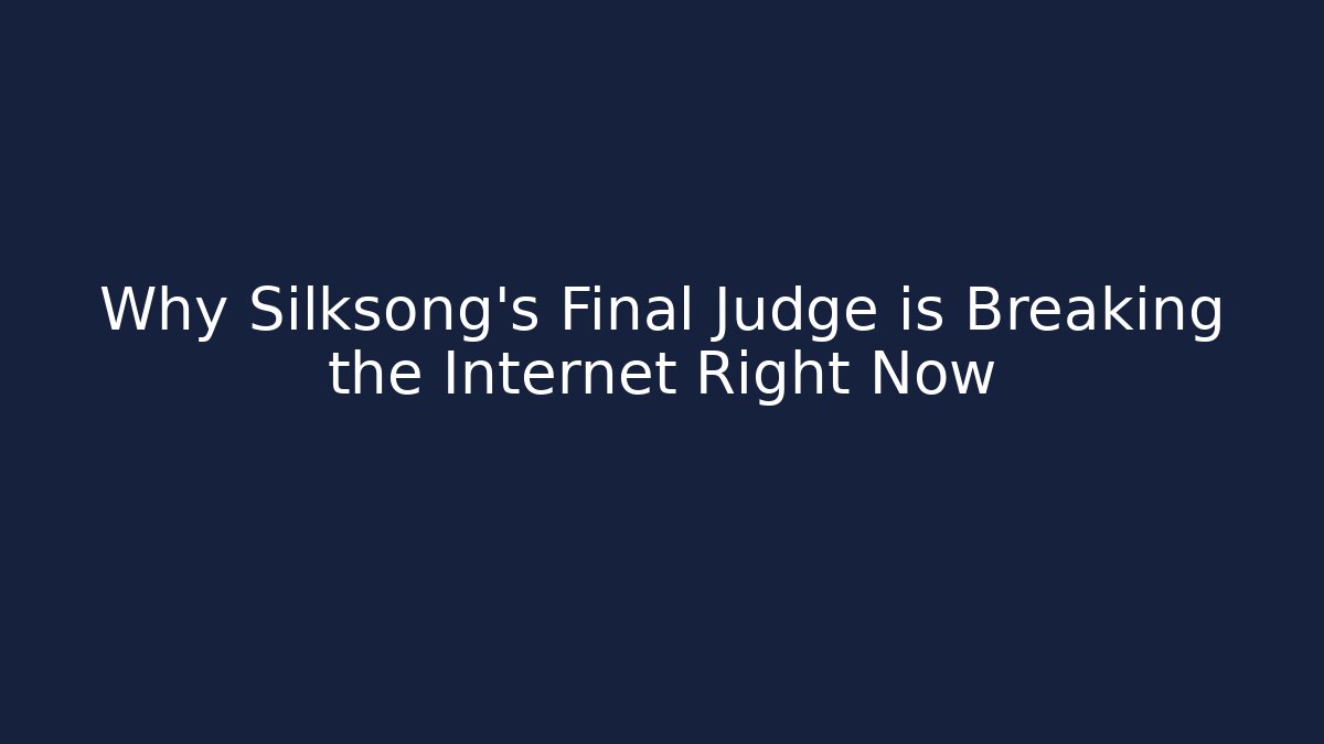 Why Silksong's Final Judge is Breaking the Internet Right Now