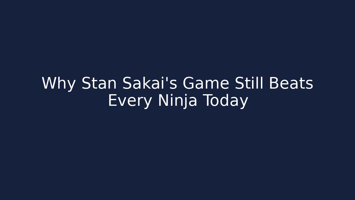 Why Stan Sakai's Game Still Beats Every Ninja Today