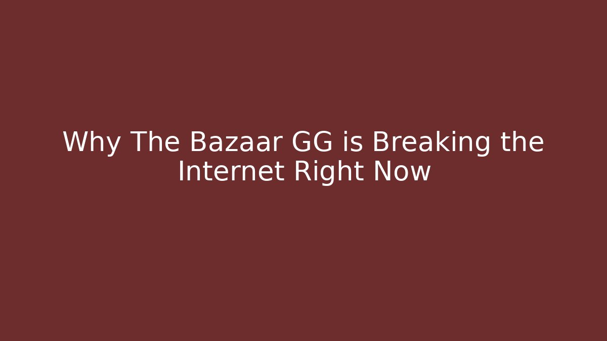 Why The Bazaar GG is Breaking the Internet Right Now - Critter Realm