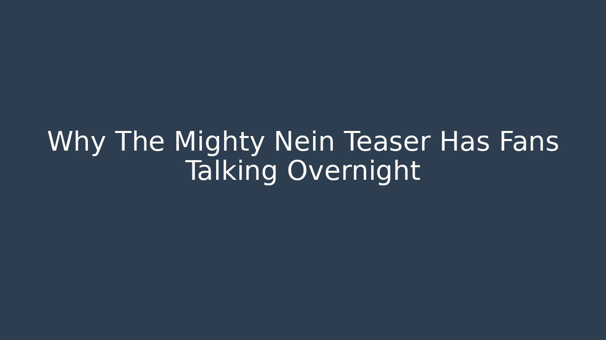 Why The Mighty Nein Teaser Has Fans Talking Overnight