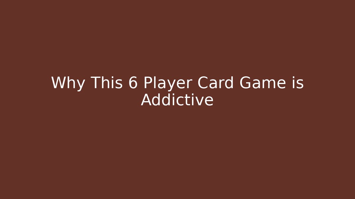 Why This 6 Player Card Game is Addictive - Critter Realm