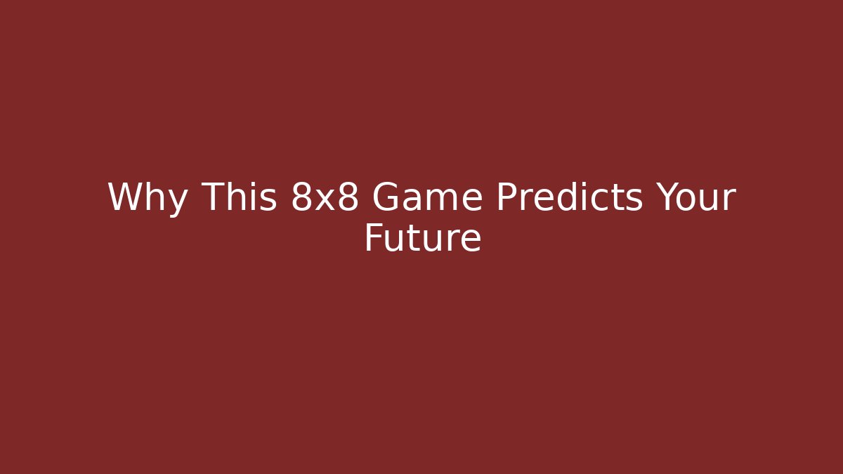 Why This 8x8 Game Predicts Your Future - Critter Realm