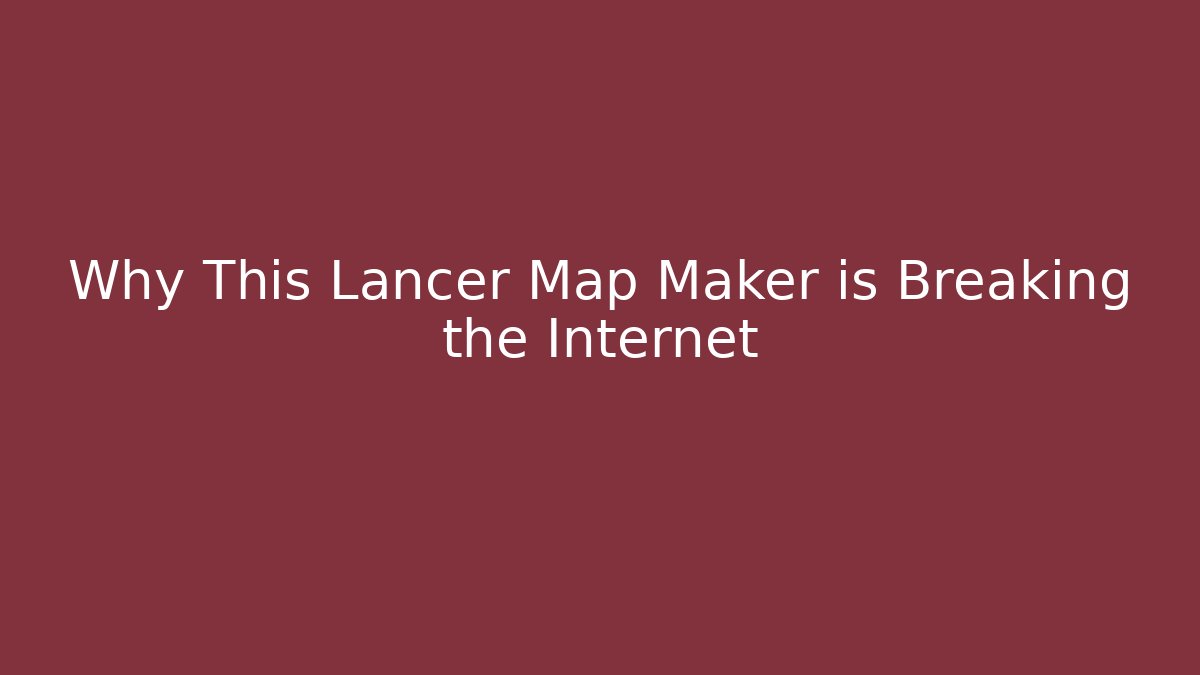 Why This Lancer Map Maker is Breaking the Internet - Critter Realm