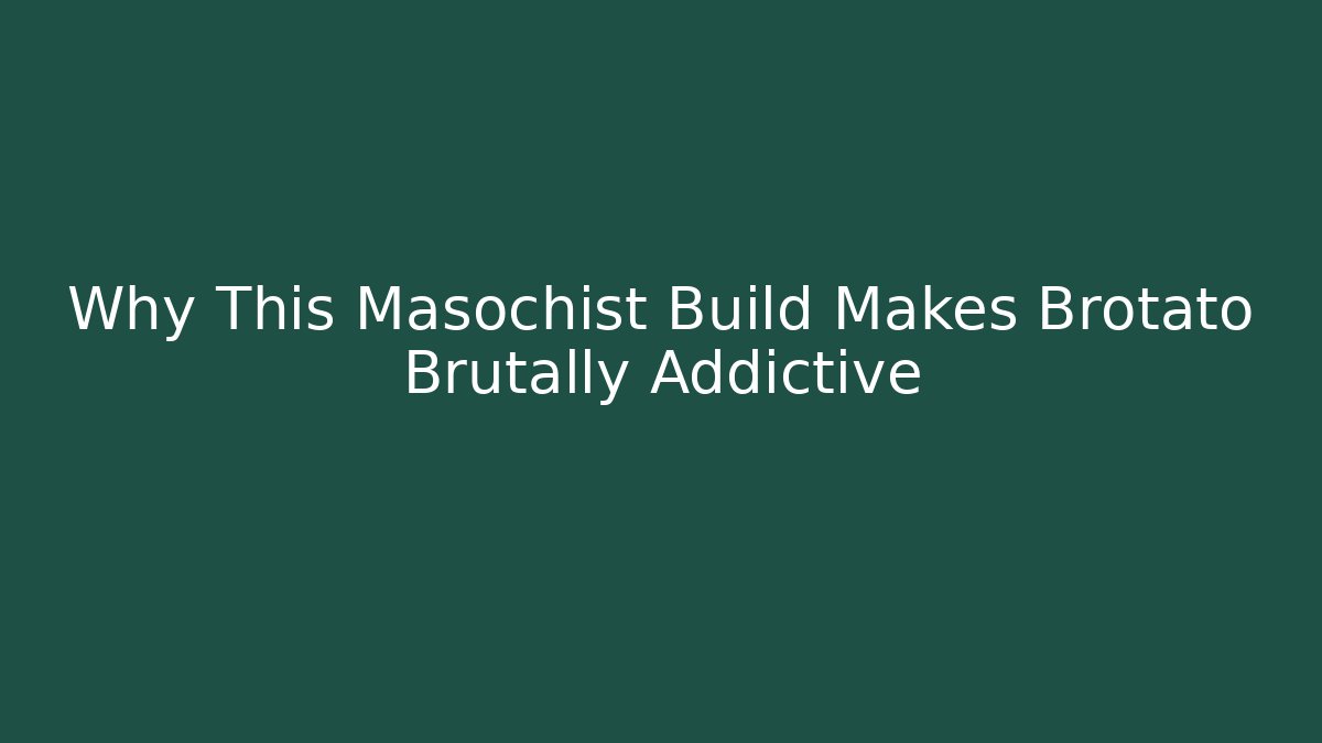 Why This Masochist Build Makes Brotato Brutally Addictive