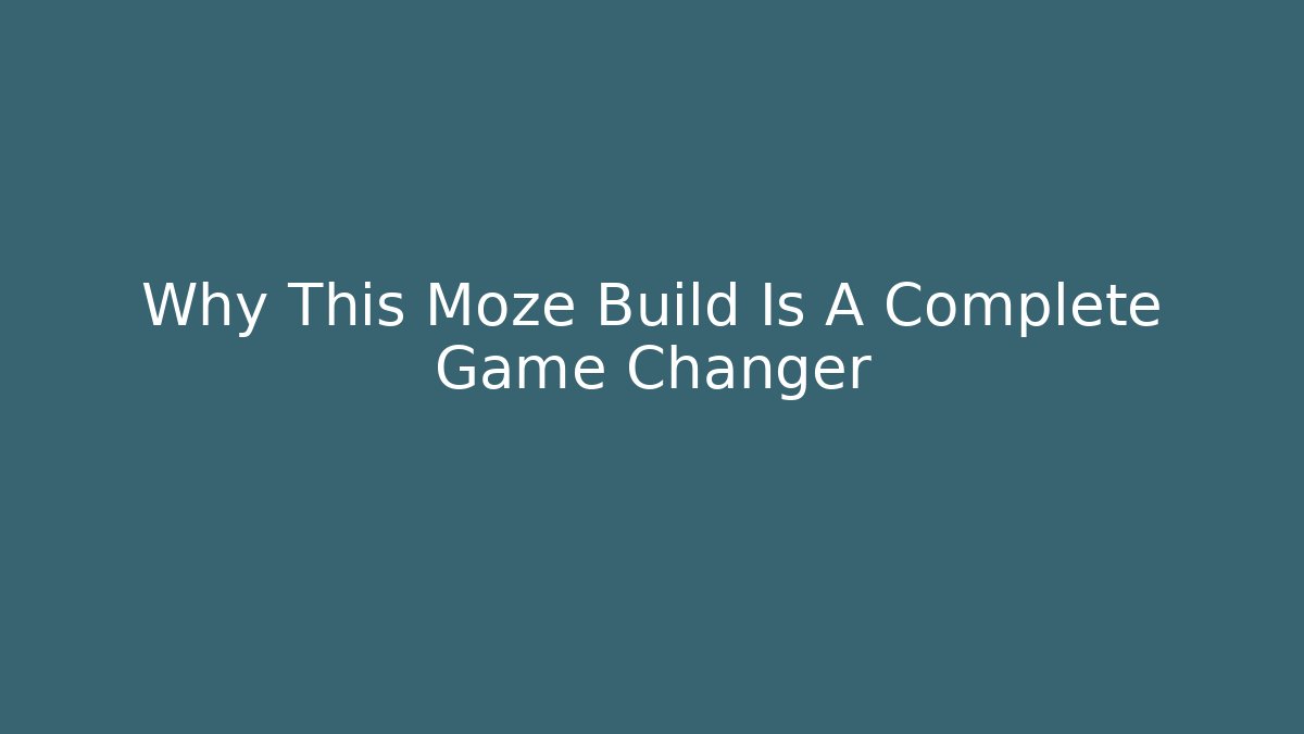 Why This Moze Build Is A Complete Game Changer